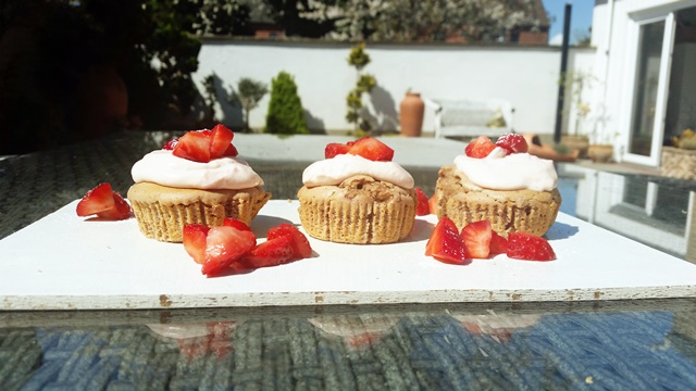 erdbeer cupcakes